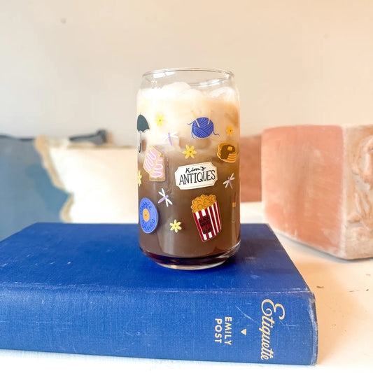 Stars Hollow Daisies Glass Tumbler