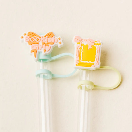 Bookish Girly - Straw Topper Set
