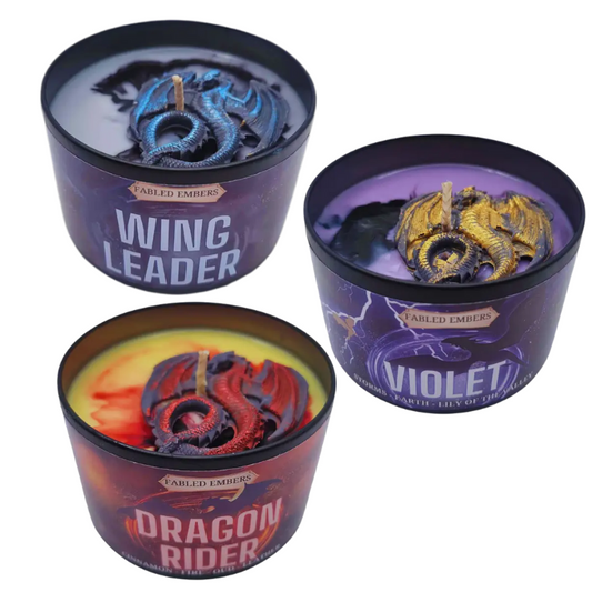 Fourth Wing Inspired Dragon Candle