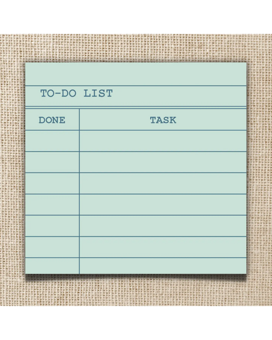Library Card Stick Note Pad