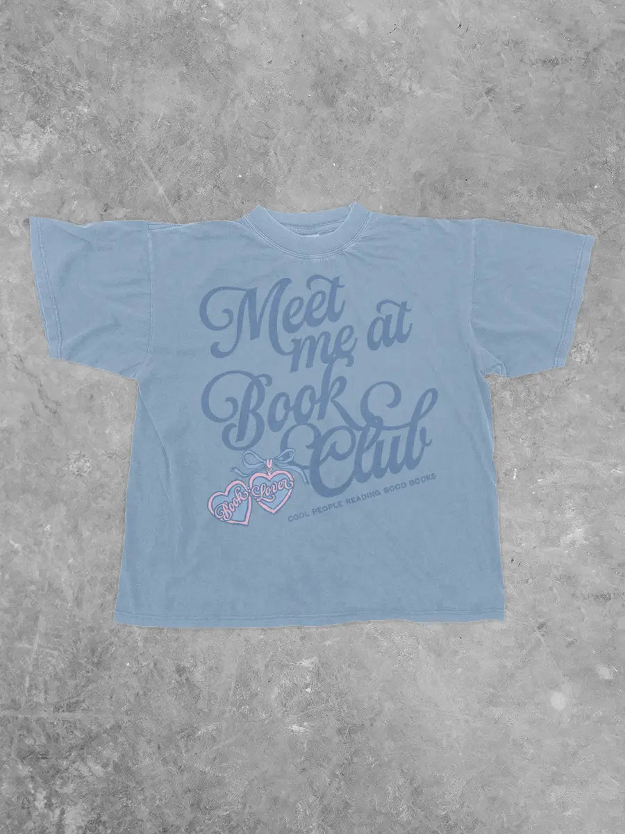 Meet Me at Book Club Boxy Tee (Clandestine Underground)