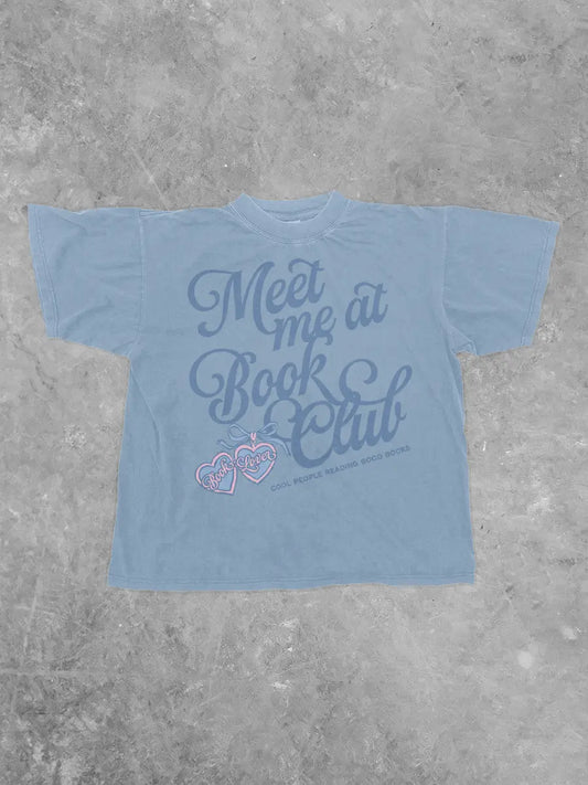 Meet Me at Book Club Boxy Tee (Clandestine Underground)