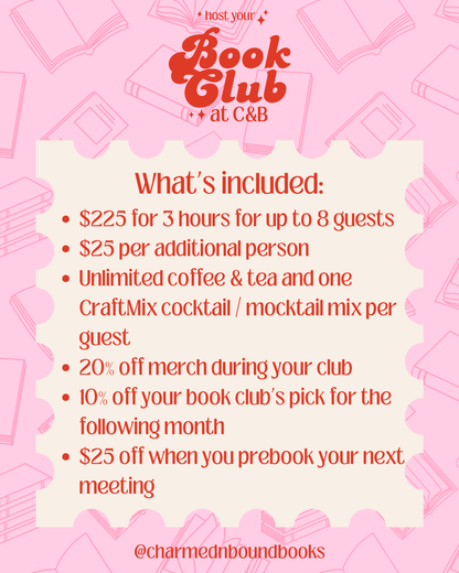 Host Your Next Book Club at Charmed & Bound