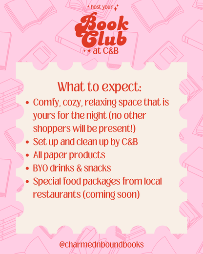 Host Your Next Book Club at Charmed & Bound