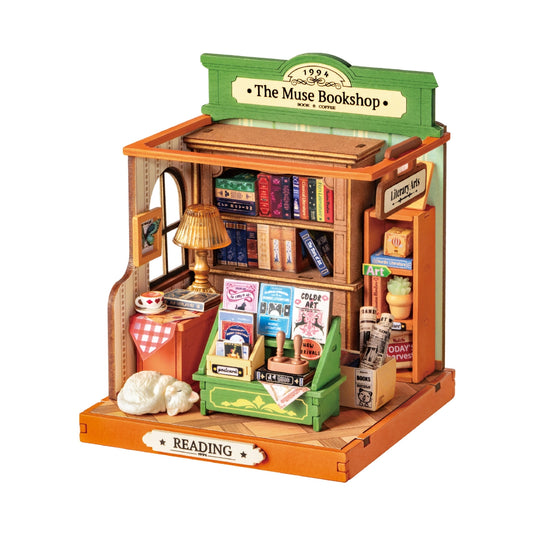Diy Miniature House Kit: The Muse Bookshop