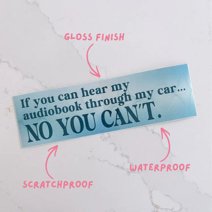Audiobook Bumper Sticker