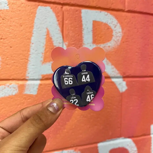 Off Campus Jerseys Button Pin