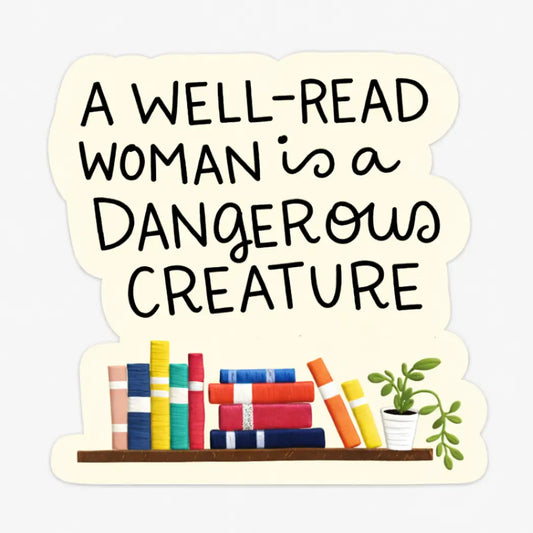 Well-Read Woman Sticker