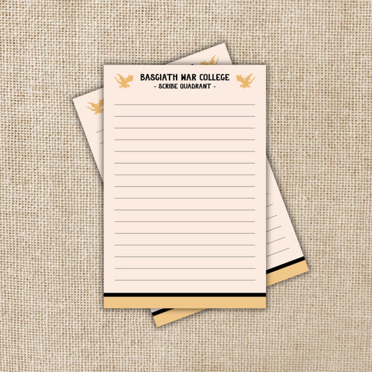 Basgiath War College Scribe Quadrant Notepad