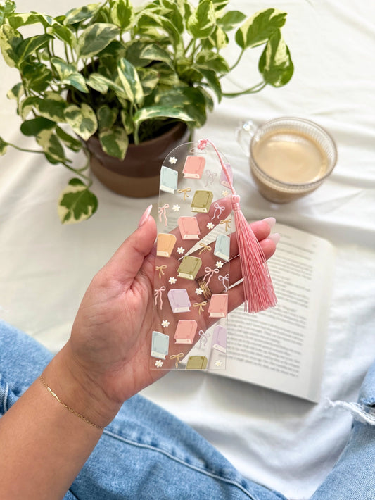 Book Lover Acrylic Bookmark