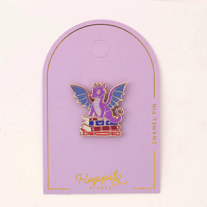 Dragon Fantasy Book Enamel Pin