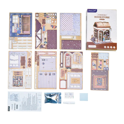 Diy Miniature House Kit: Bookstore