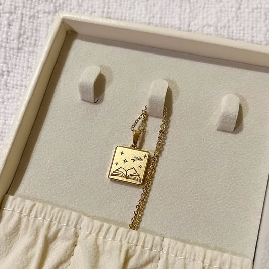 Books & Birds Necklace