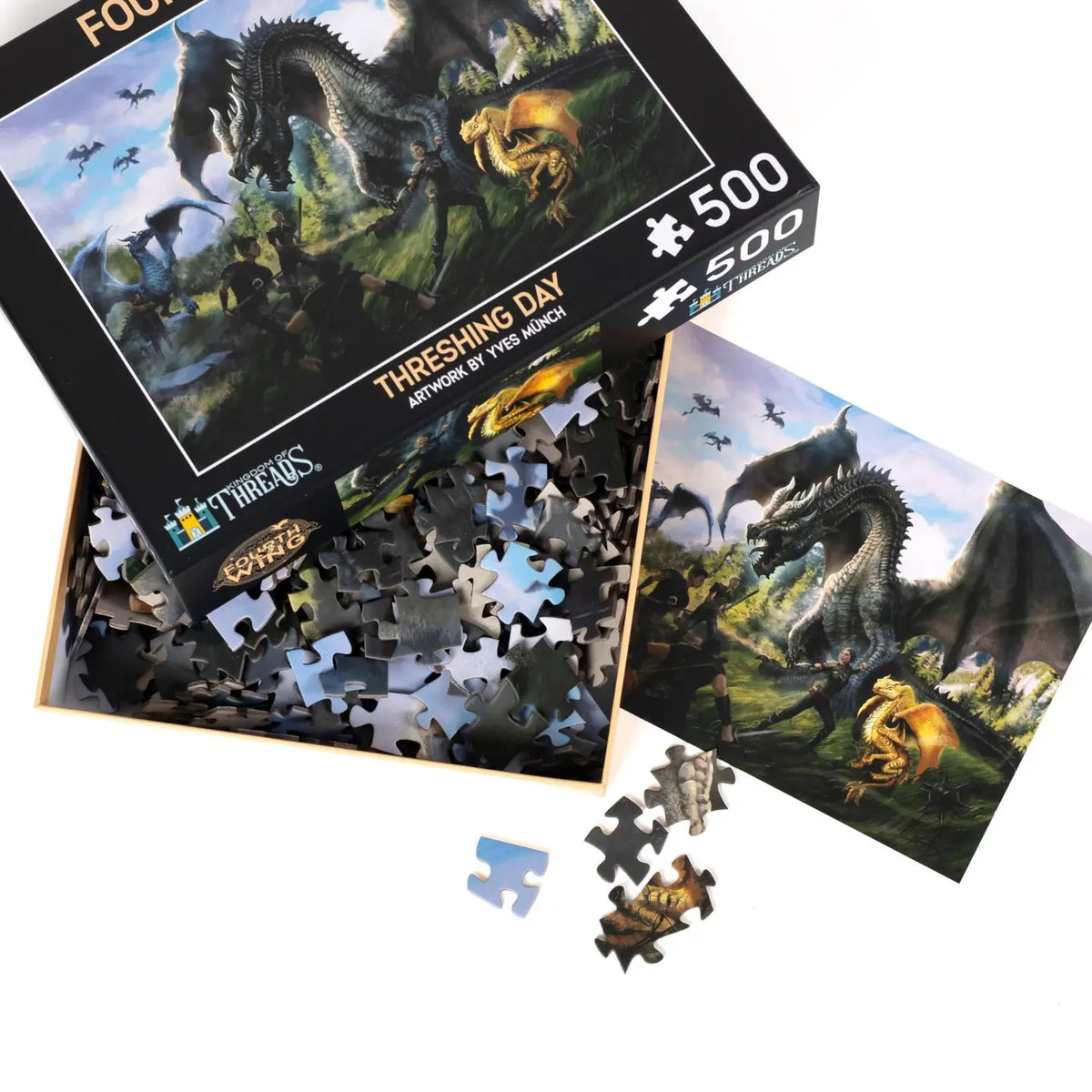 Threshing Day 500-Piece Puzzle