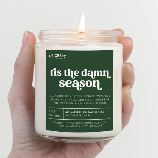 Tis The Damn Season 8oz candle