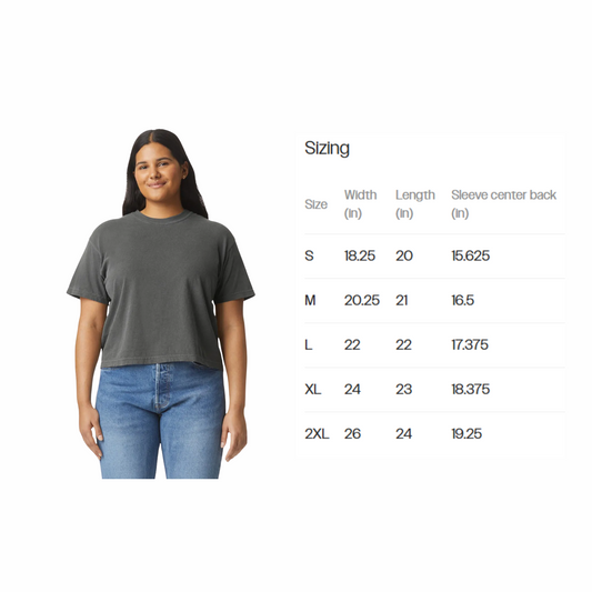 "Violent Little Thing" Boxy Crop Top