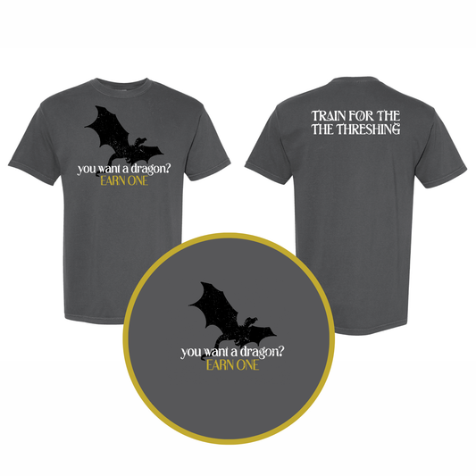 Event Exclusive: Train for the Threshing Distressed Tee